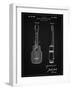 PP1117-Vintage Black Ukulele Patent Poster-Cole Borders-Framed Giclee Print