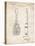 PP1117-Vintage Parchment Ukulele Patent Poster-Cole Borders-Stretched Canvas