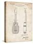 PP1117-Vintage Parchment Ukulele Patent Poster-Cole Borders-Stretched Canvas