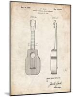 PP1117-Vintage Parchment Ukulele Patent Poster-Cole Borders-Mounted Giclee Print