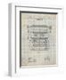PP1118-Antique Grid Parchment Underwood Typewriter Patent Poster-Cole Borders-Framed Giclee Print