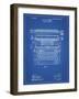 PP1118-Blueprint Underwood Typewriter Patent Poster-Cole Borders-Framed Giclee Print