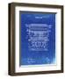 PP1118-Faded Blueprint Underwood Typewriter Patent Poster-Cole Borders-Framed Giclee Print