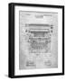 PP1118-Slate Underwood Typewriter Patent Poster-Cole Borders-Framed Giclee Print