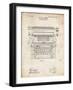 PP1118-Vintage Parchment Underwood Typewriter Patent Poster-Cole Borders-Framed Giclee Print