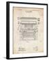 PP1118-Vintage Parchment Underwood Typewriter Patent Poster-Cole Borders-Framed Giclee Print