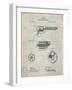 PP1119-Antique Grid Parchment US Firearms Single Action Army Revolver Patent Poster-Cole Borders-Framed Giclee Print