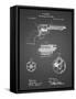 PP1119-Black Grid US Firearms Single Action Army Revolver Patent Poster-Cole Borders-Framed Stretched Canvas