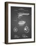 PP1119-Black Grid US Firearms Single Action Army Revolver Patent Poster-Cole Borders-Framed Giclee Print