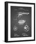 PP1119-Black Grid US Firearms Single Action Army Revolver Patent Poster-Cole Borders-Framed Giclee Print