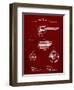 PP1119-Burgundy US Firearms Single Action Army Revolver Patent Poster-Cole Borders-Framed Giclee Print
