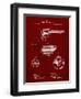 PP1119-Burgundy US Firearms Single Action Army Revolver Patent Poster-Cole Borders-Framed Giclee Print