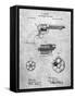 PP1119-Slate US Firearms Single Action Army Revolver Patent Poster-Cole Borders-Framed Stretched Canvas