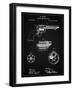 PP1119-Vintage Black US Firearms Single Action Army Revolver Patent Poster-Cole Borders-Framed Giclee Print