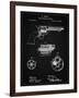 PP1119-Vintage Black US Firearms Single Action Army Revolver Patent Poster-Cole Borders-Framed Giclee Print