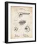 PP1119-Vintage Parchment US Firearms Single Action Army Revolver Patent Poster-Cole Borders-Framed Giclee Print