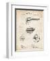 PP1119-Vintage Parchment US Firearms Single Action Army Revolver Patent Poster-Cole Borders-Framed Giclee Print