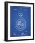 PP112-Blueprint U.S. Watch Co. Pocket Watch Patent Poster-Cole Borders-Framed Giclee Print