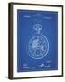 PP112-Blueprint U.S. Watch Co. Pocket Watch Patent Poster-Cole Borders-Framed Giclee Print