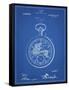 PP112-Blueprint U.S. Watch Co. Pocket Watch Patent Poster-Cole Borders-Framed Stretched Canvas