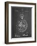 PP112-Chalkboard U.S. Watch Co. Pocket Watch Patent Poster-Cole Borders-Framed Giclee Print