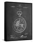 PP112-Chalkboard U.S. Watch Co. Pocket Watch Patent Poster-Cole Borders-Framed Stretched Canvas