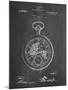 PP112-Chalkboard U.S. Watch Co. Pocket Watch Patent Poster-Cole Borders-Mounted Giclee Print