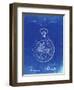 PP112-Faded Blueprint U.S. Watch Co. Pocket Watch Patent Poster-Cole Borders-Framed Giclee Print