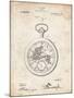 PP112-Vintage Parchment U.S. Watch Co. Pocket Watch Patent Poster-Cole Borders-Mounted Giclee Print