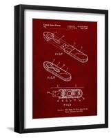 PP1120-Burgundy USB Flash Drive Patent Poster-Cole Borders-Framed Giclee Print