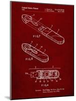 PP1120-Burgundy USB Flash Drive Patent Poster-Cole Borders-Mounted Giclee Print