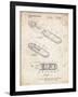 PP1120-Vintage Parchment USB Flash Drive Patent Poster-Cole Borders-Framed Giclee Print