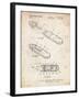 PP1120-Vintage Parchment USB Flash Drive Patent Poster-Cole Borders-Framed Giclee Print