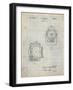 PP1123-Antique Grid Parchment Vintage Movie Set Light Patent Poster-Cole Borders-Framed Giclee Print