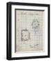 PP1123-Antique Grid Parchment Vintage Movie Set Light Patent Poster-Cole Borders-Framed Giclee Print