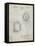 PP1123-Antique Grid Parchment Vintage Movie Set Light Patent Poster-Cole Borders-Framed Stretched Canvas