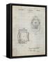 PP1123-Antique Grid Parchment Vintage Movie Set Light Patent Poster-Cole Borders-Framed Stretched Canvas