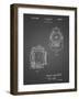 PP1123-Black Grid Vintage Movie Set Light Patent Poster-Cole Borders-Framed Giclee Print