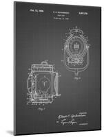 PP1123-Black Grid Vintage Movie Set Light Patent Poster-Cole Borders-Mounted Giclee Print