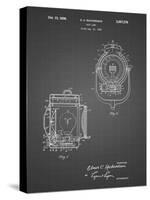 PP1123-Black Grid Vintage Movie Set Light Patent Poster-Cole Borders-Stretched Canvas