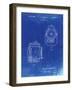 PP1123-Faded Blueprint Vintage Movie Set Light Patent Poster-Cole Borders-Framed Giclee Print