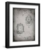 PP1123-Faded Grey Vintage Movie Set Light Patent Poster-Cole Borders-Framed Premium Giclee Print