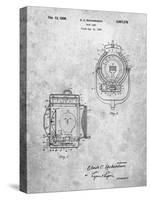 PP1123-Slate Vintage Movie Set Light Patent Poster-Cole Borders-Stretched Canvas