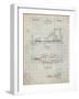 PP1124-Antique Grid Parchment Vintage Ski's Patent Poster-Cole Borders-Framed Giclee Print