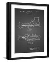 PP1124-Black Grid Vintage Ski's Patent Poster-Cole Borders-Framed Giclee Print