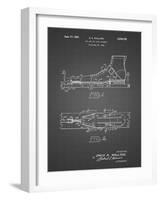 PP1124-Black Grid Vintage Ski's Patent Poster-Cole Borders-Framed Giclee Print
