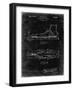 PP1124-Black Grunge Vintage Ski's Patent Poster-Cole Borders-Framed Giclee Print