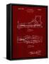 PP1124-Burgundy Vintage Ski's Patent Poster-Cole Borders-Framed Stretched Canvas