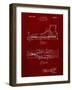 PP1124-Burgundy Vintage Ski's Patent Poster-Cole Borders-Framed Giclee Print