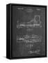 PP1124-Chalkboard Vintage Ski's Patent Poster-Cole Borders-Framed Stretched Canvas